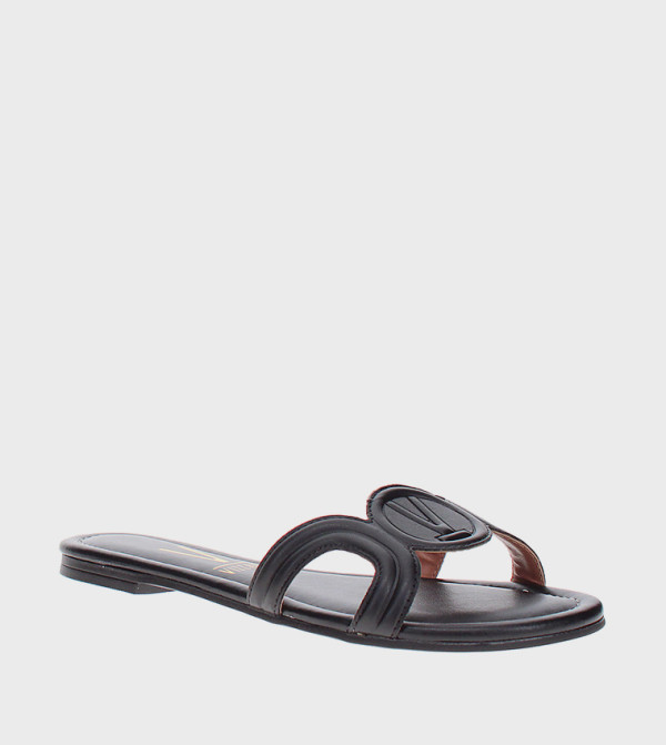 Vizzano Vizzano - Black Flat Sandals
