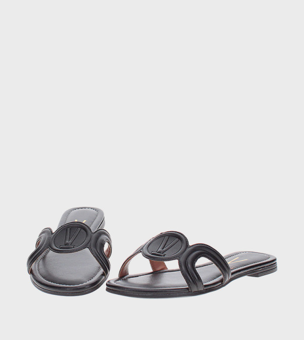 Vizzano Vizzano - Black Flat Sandals