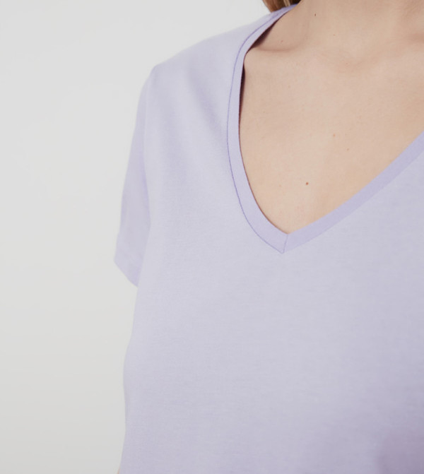Trendyol Trendyol Best Picks - Violet Short Sleeve Tee