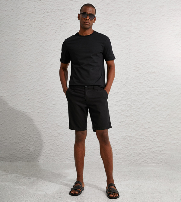 Koton Chino Shorts - Black Chino Shorts