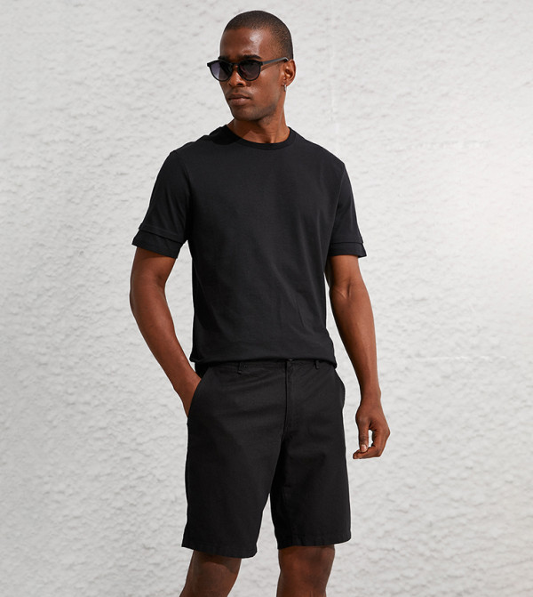 Koton Chino Shorts - Black Chino Shorts