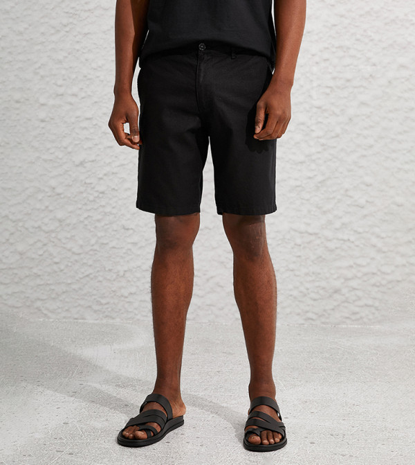 Koton Chino Shorts - Black Chino Shorts