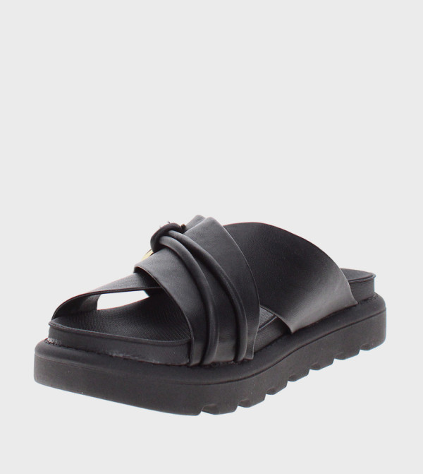 Vizzano Vizzano - Black Flat Sandals