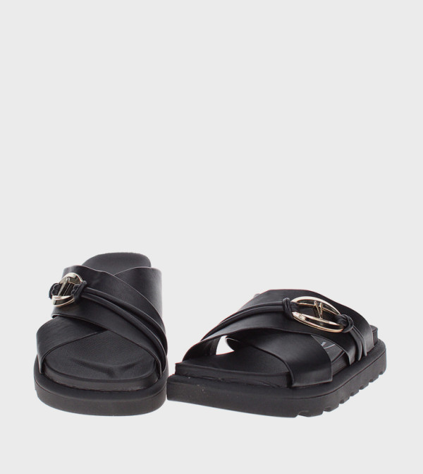 Vizzano Vizzano - Black Flat Sandals
