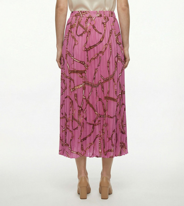 Beverly Hills Polo Club  Midi Skirts - Pink Midi Skirts