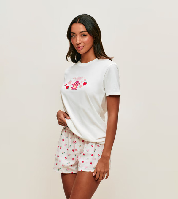 Undiz Undiz - Cream Short Sleeve T-Shirts