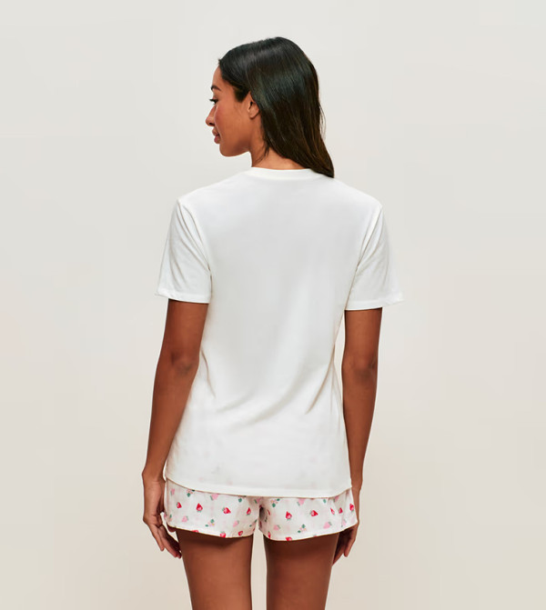 Undiz Undiz - Cream Short Sleeve T-Shirts