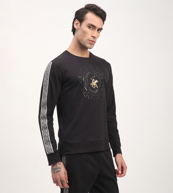 Beverly Hills Polo Club  Sweatshirts - Black Sweatshirts