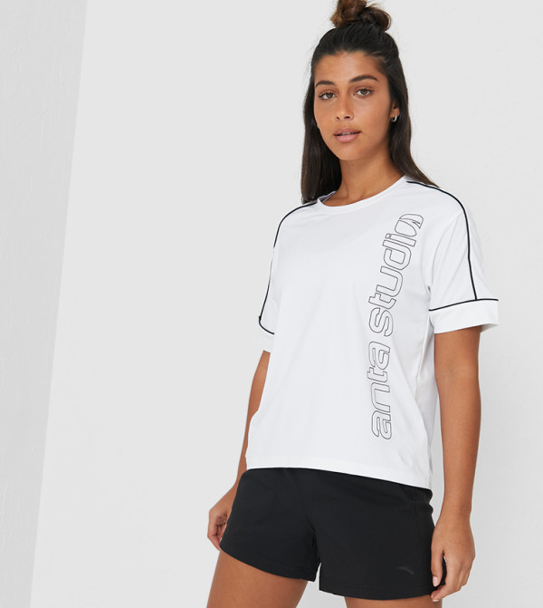 Anta Anta - White Casual T-Shirts