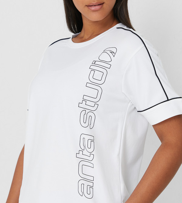 Anta Anta - White Casual T-Shirts