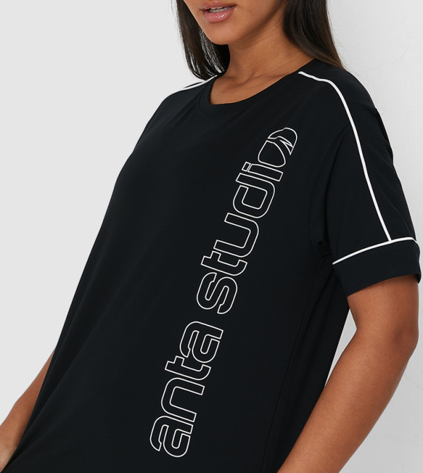 Anta Anta - Black Casual T-Shirts