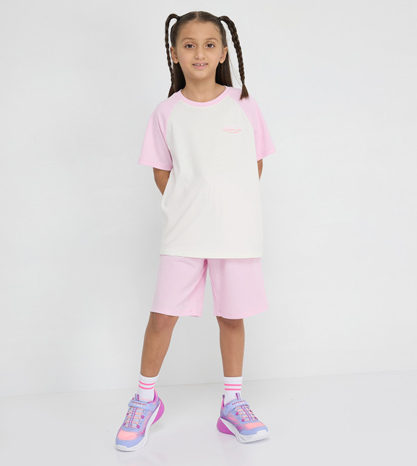 Skechers  Sportswear - Pink Top & Shorts