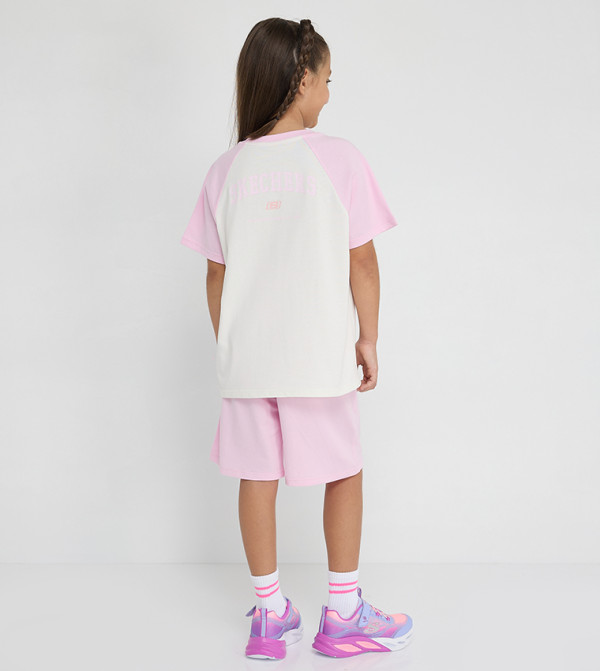 Skechers  Sportswear - Pink Top & Shorts