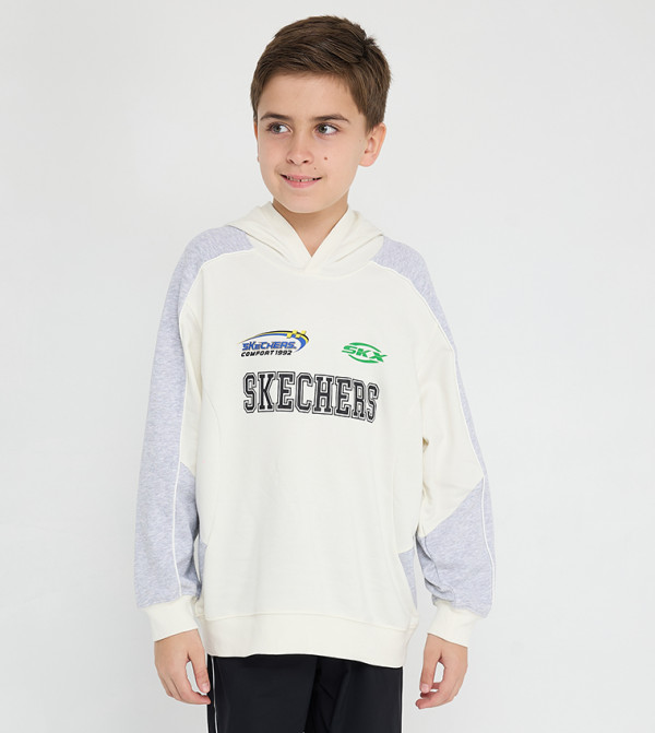 Skechers Hoodies - White Hoodies