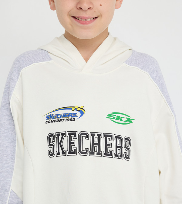 Skechers Hoodies - White Hoodies