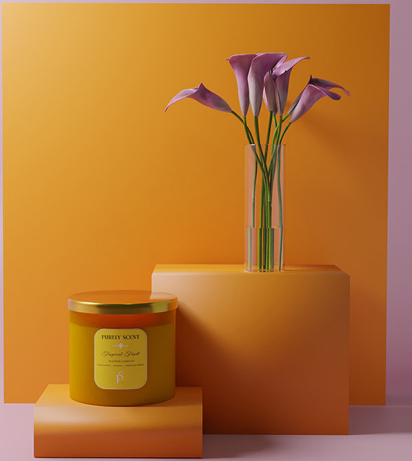 Purely Scent Purely Scent - Yellow Jar Candles