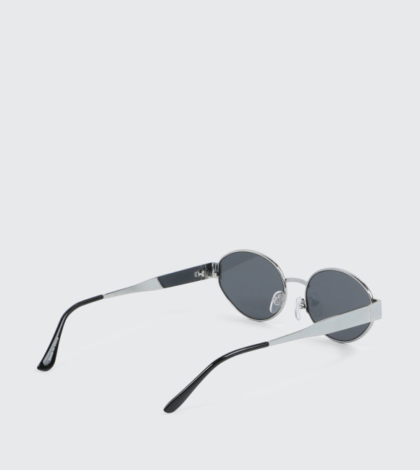 Ardene Round Sunglasses - Silver undefined