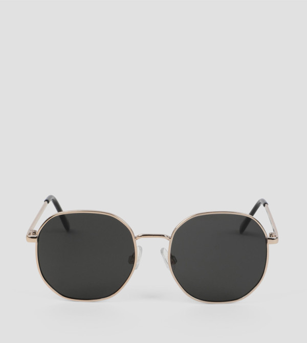 Ardene  Round Sunglasses - Gold undefined