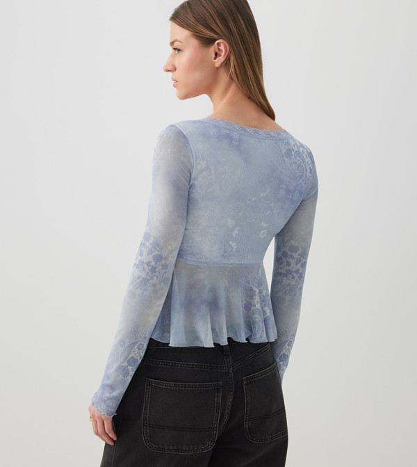 Ardene  Clothing - Light Blue Cropped Tops