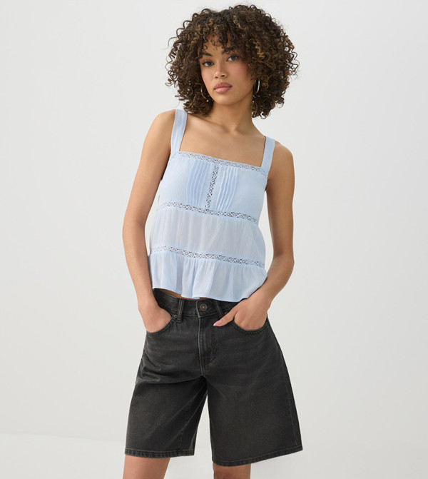 اردين  توبات بلا أكمام  - أزرق فاتح Sleeveless Tops