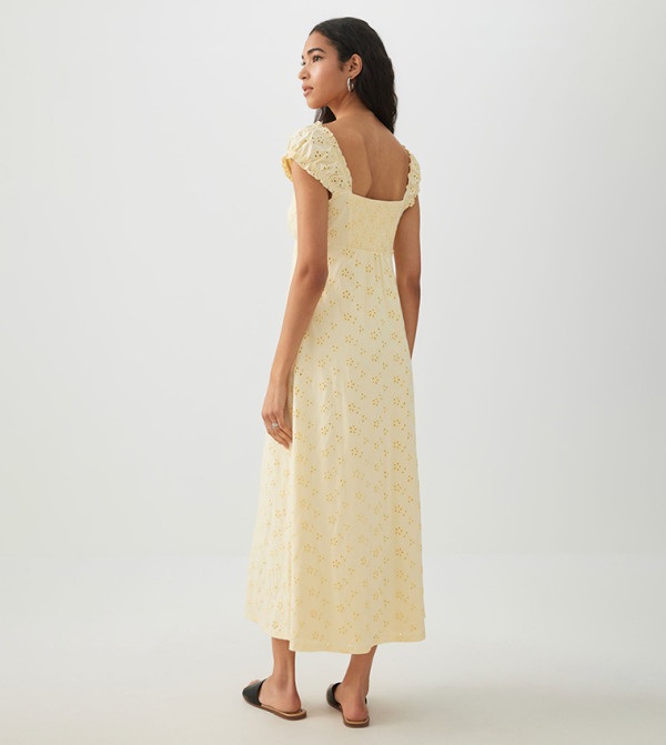 Ardene Clothing - Light Yellow Midi Dresses