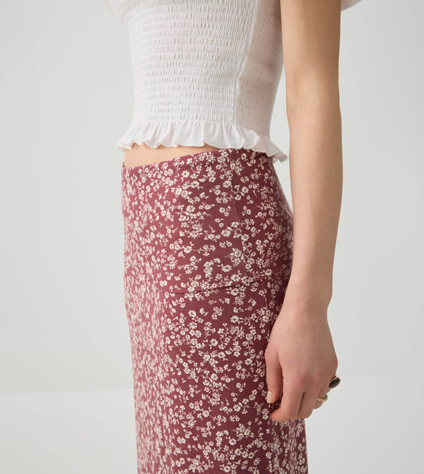 Ardene Women - Burgundy Maxi Skirts