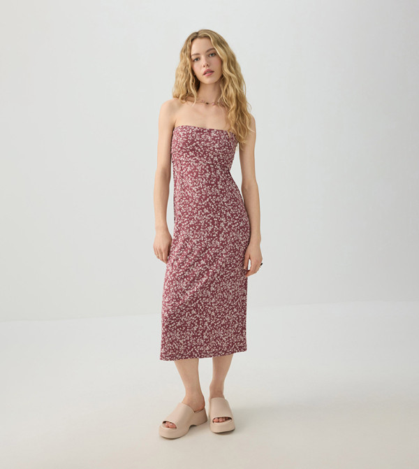 Ardene Women - Burgundy Maxi Skirts