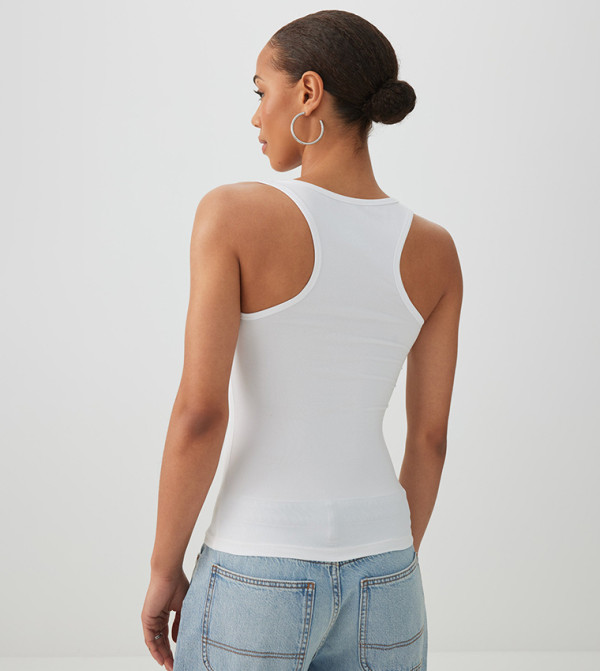 Ardene Ardene - White Sleeveless Tops