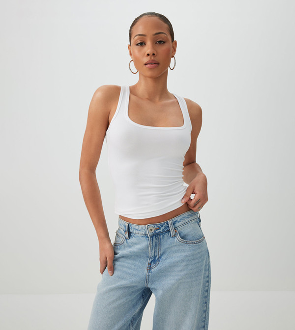 Ardene Ardene - White Sleeveless Tops