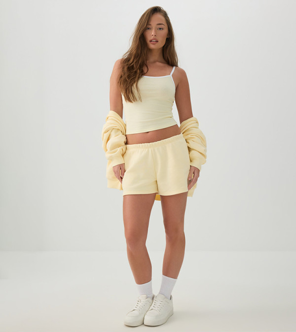 اردين  توبات قصيرة - أصفر Cropped Tops