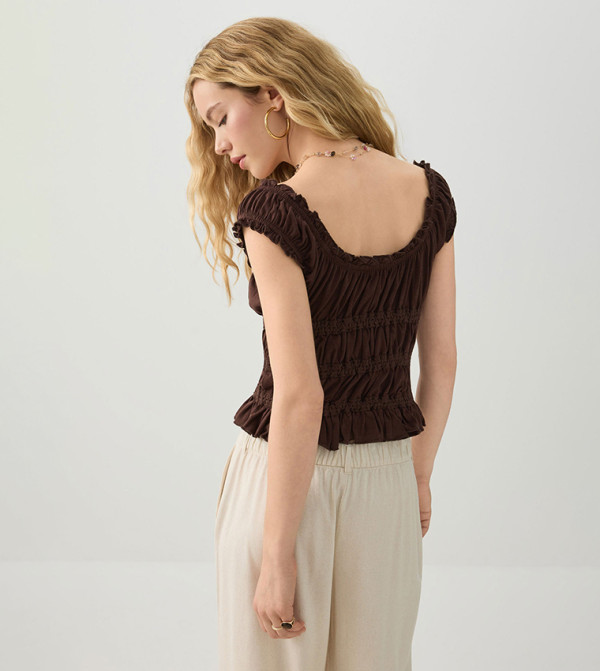 Ardene Ardene - Brown Cropped Tops