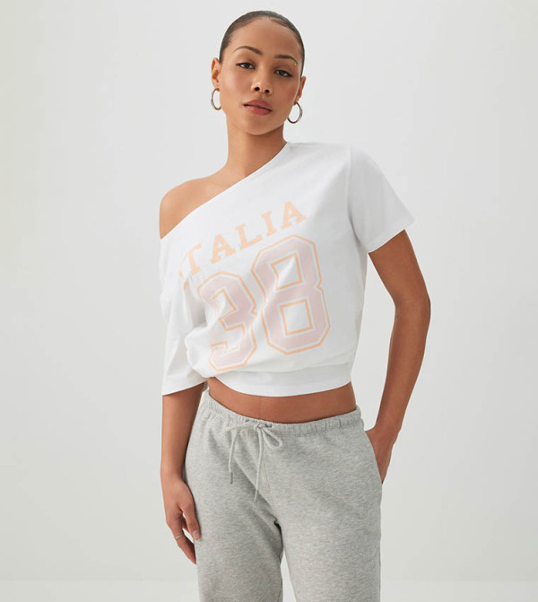 Ardene  T-Shirts - White Short Sleeve T-Shirts