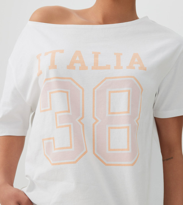 Ardene  T-Shirts - White Short Sleeve T-Shirts