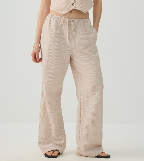 Ardene Ardene - Beige Casual Pants