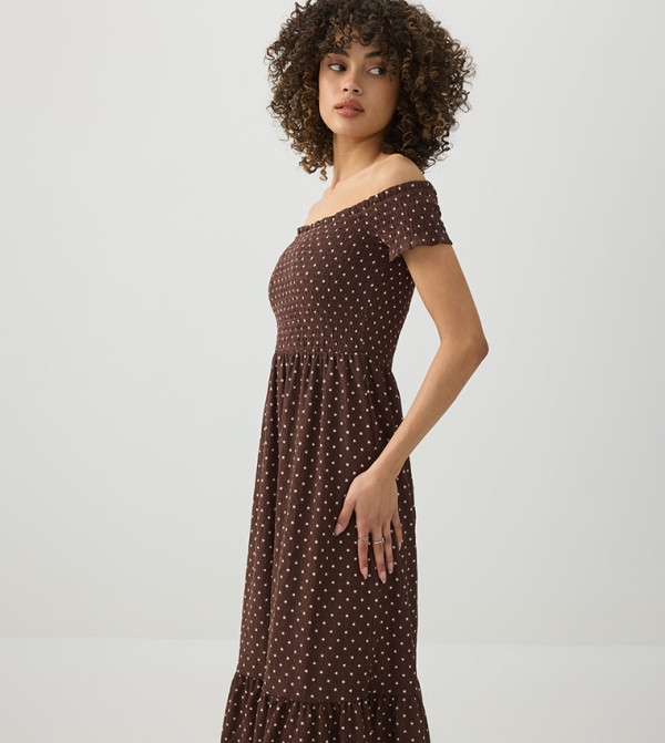 Ardene Ardene - Brown Midi Dresses