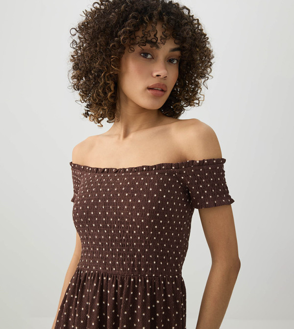 Ardene Ardene - Brown Midi Dresses