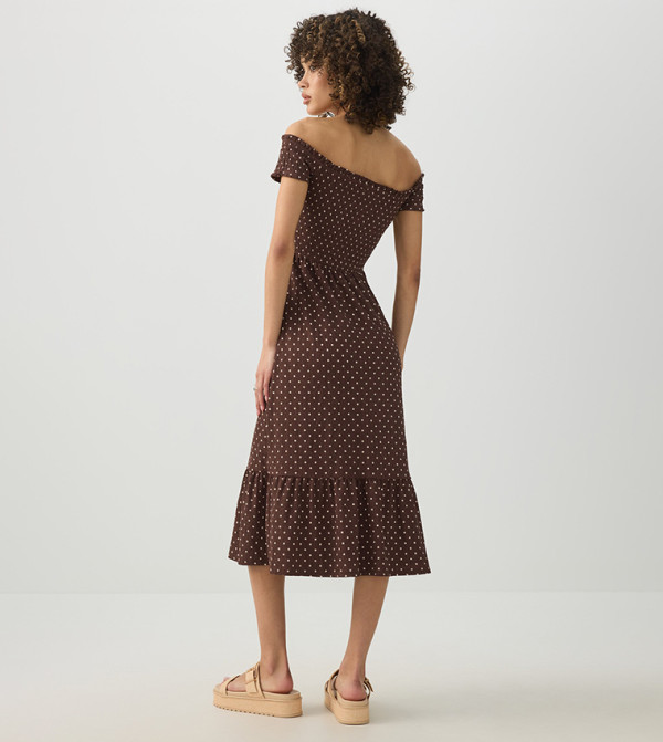 Ardene Ardene - Brown Midi Dresses