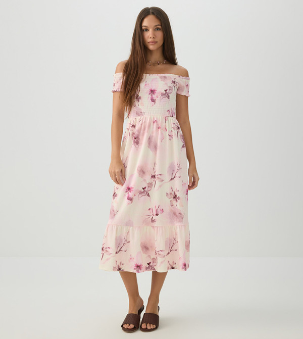 Ardene  Clothing - Light Pink Midi Dresses