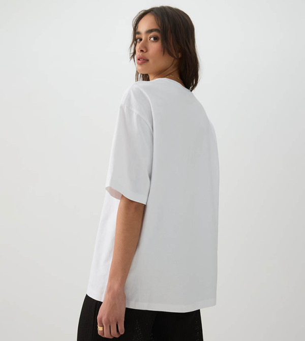 Ardene Ardene - White Short Sleeve T-Shirts