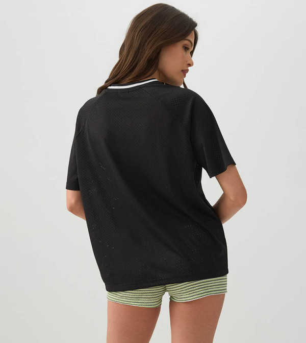 اردين  تيشيرتات كاجوال - أسود Short Sleeve T-Shirts
