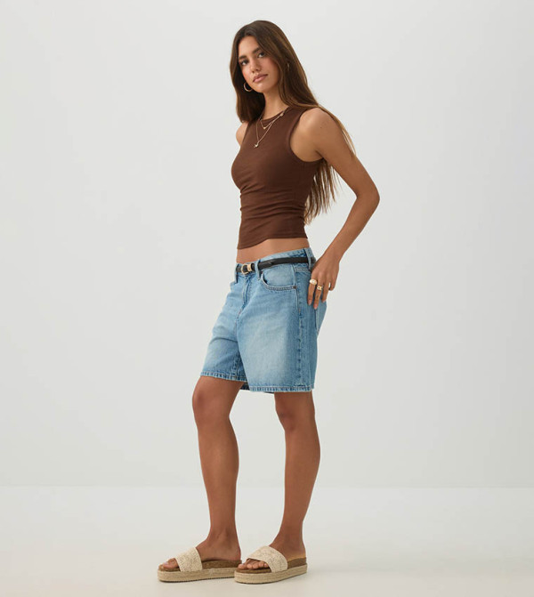 Ardene  Clothing - Brown Short Sleeve T-Shirts