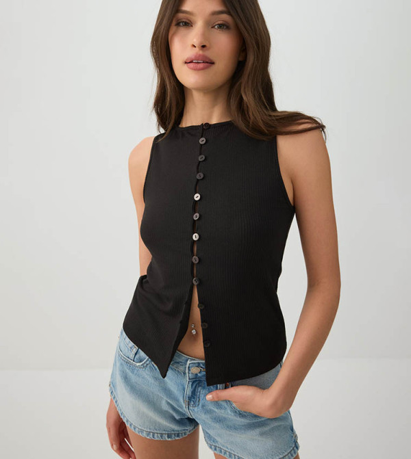 Ardene  Waistcoats - BLACK Casual Shorts
