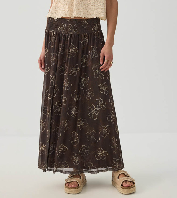 اردين  تنانير طويلة - بني  Maxi Skirts