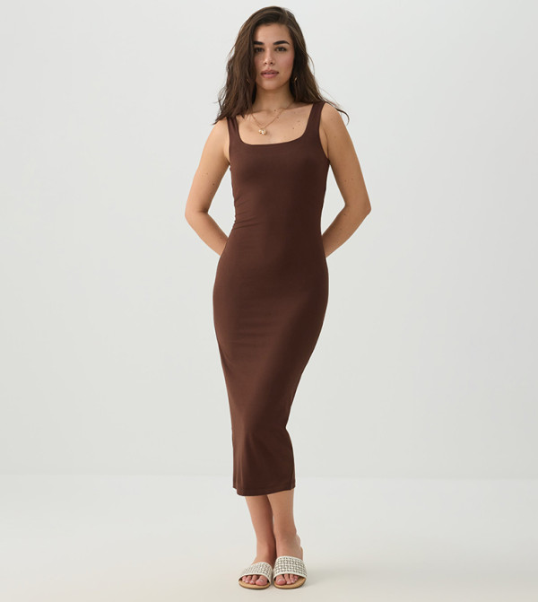 اردين  فساتين ميدي  - بني  Midi Dresses