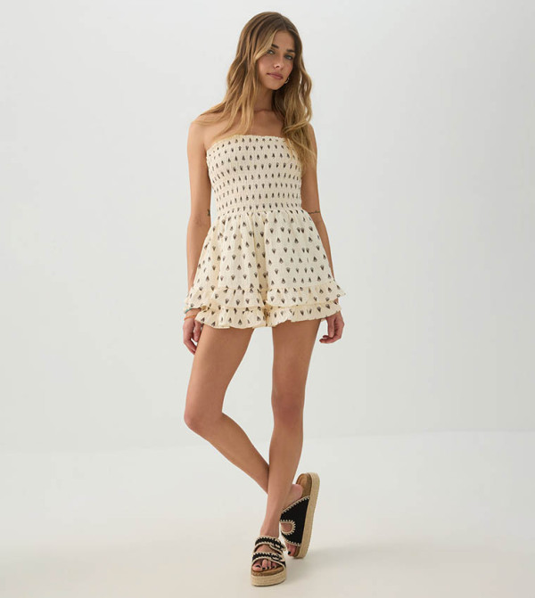 اردين  افرولات وجمبسوت - بيج Midi Dresses
