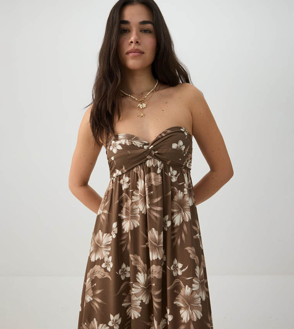 Ardene  maxi-summer-edits - Brown Maxi Dresses