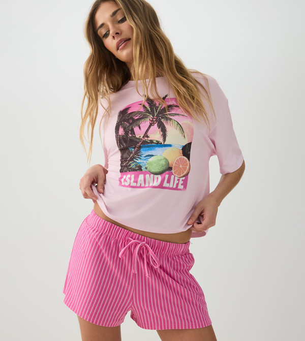 اردين ملابس نوم - وردي Pyjama Set