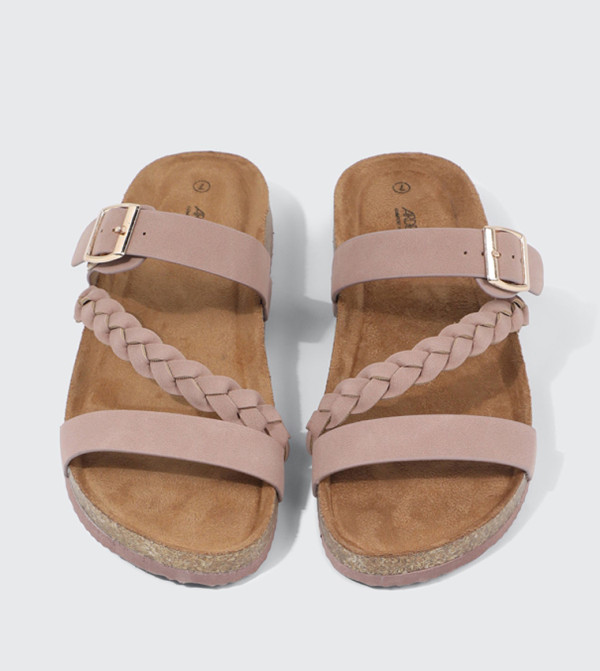 Ardene Ardene - Light Pink Flat Sandals