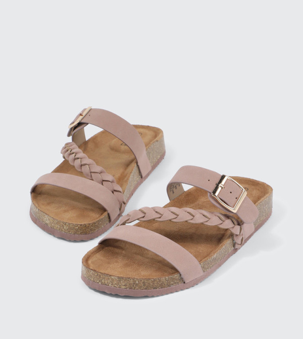 Ardene Ardene - Light Pink Flat Sandals