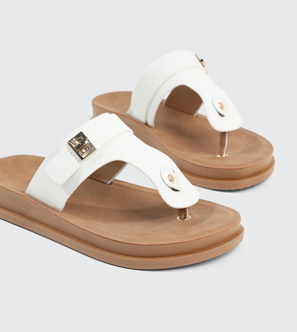 اردين  أحذية - أوف وايت  Flat Sandals